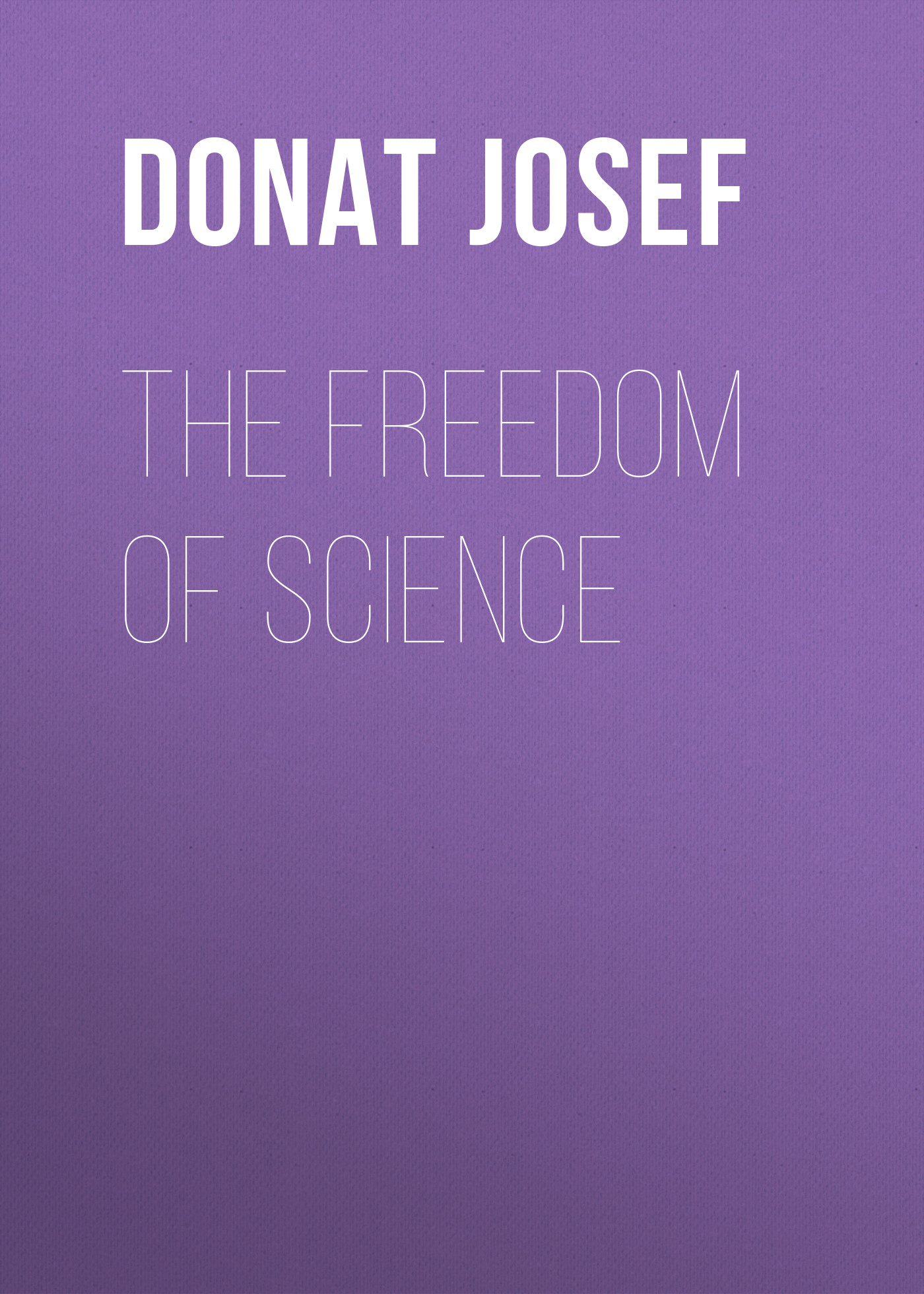 The Freedom of Science
