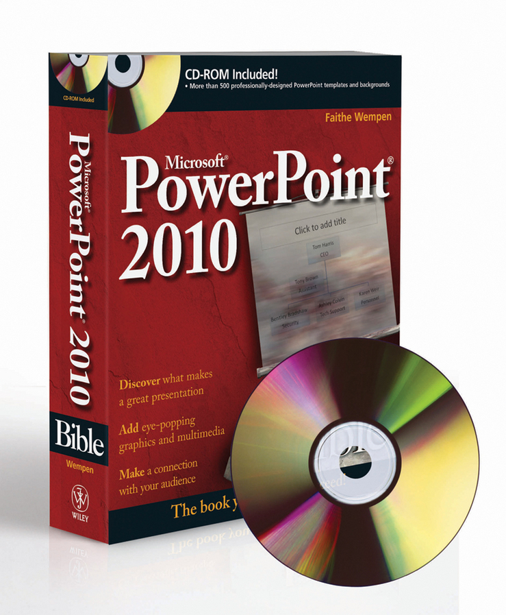 Книга  PowerPoint 2010 Bible созданная Faithe  Wempen может относится к жанру зарубежная компьютерная литература, программы. Стоимость электронной книги PowerPoint 2010 Bible с идентификатором 28317345 составляет 2915.07 руб.