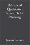 Advanced Qualitative Research for Nursing