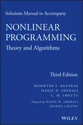 Solutions Manual to accompany Nonlinear Programming - Mokhtar S. Bazaraa