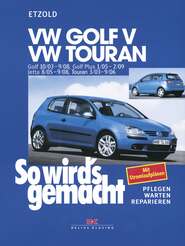 VW Golf V 10\/03-9\/08, VW Touran I 3\/03-9\/06, VW Golf Plus 1\/05-2\/09, VW Jetta 8\/05-9\/08