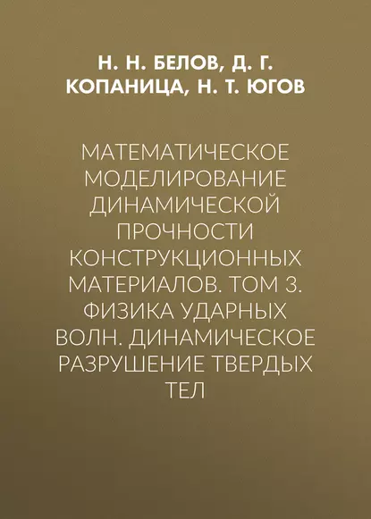 Обложка книги Математическое моделирование динамической прочности конструкционных материалов. Том 3. Физика ударных волн. Динамическое разрушение твердых тел, Д. Г. Копаница