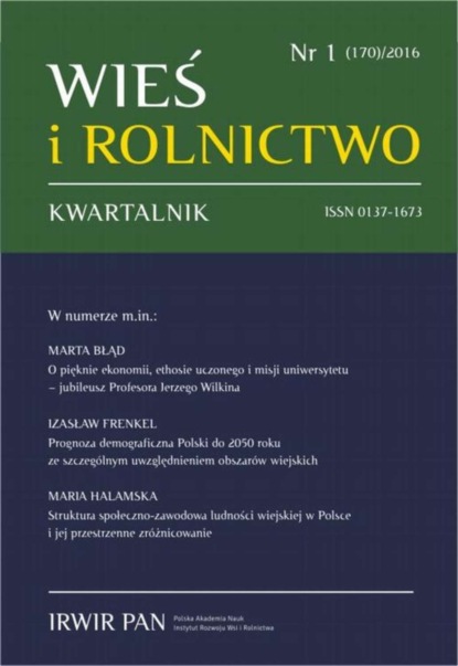 

Wieś i Rolnictwo nr 1 (170)/2016