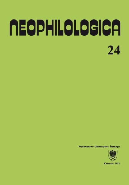 

Neophilologica. Vol. 24: Études sémantico-syntaxiques des langues romanes