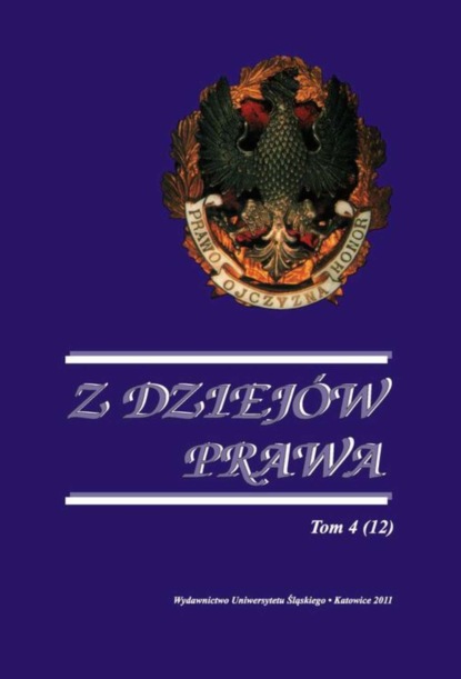 

Z Dziejów Prawa. T. 4 (12)