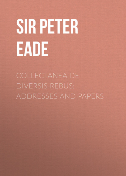 

Collectanea de Diversis Rebus: Addresses and Papers