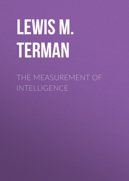 

The Measurement of Intelligence