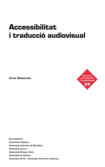 Anna Matamala - Accessibilitat i traducció audiovisual