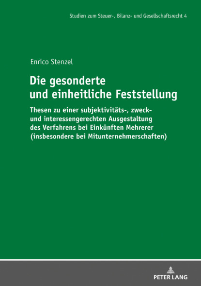 Enrico Stenzel - Die gesonderte und einheitliche Feststellung