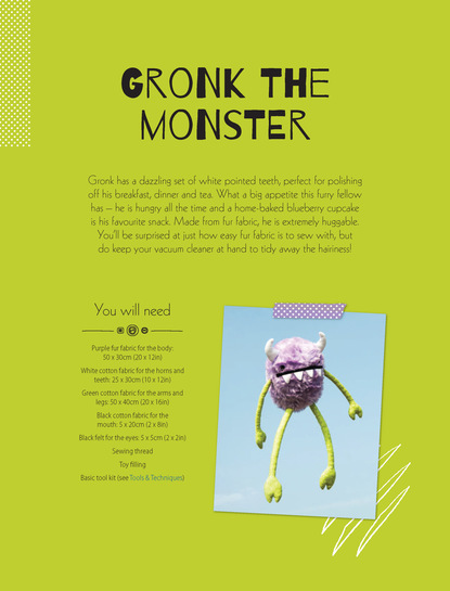 Mariska Vos Bolman — Gronk the Monster Soft Toy Pattern