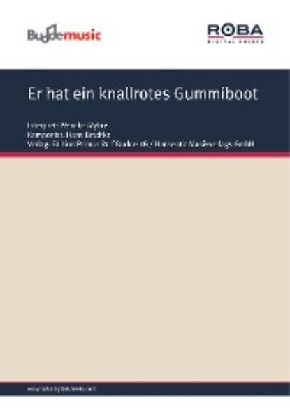 Er hat ein knallrotes Gummiboot