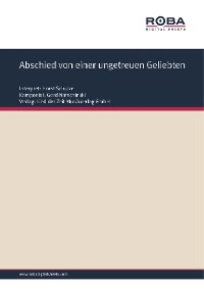 Обложка книги Abschied von einer ungetreuen Geliebten, Johann Christian Günther