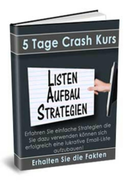 Crash-Kurs - Listenaufbau Strategien (Thomas Skirde). 