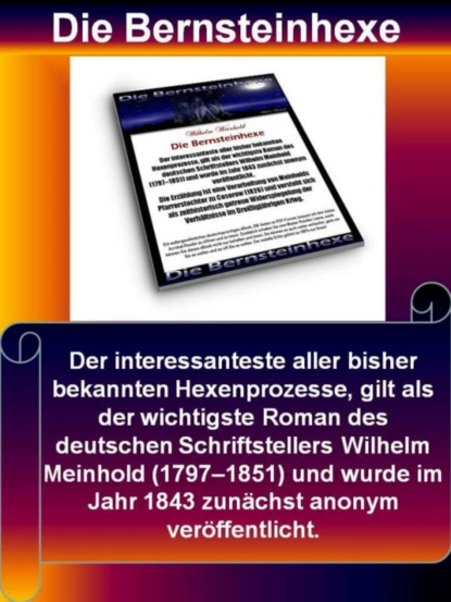 Обложка книги Die Bernsteinhexe, Wilhelm Meinhold